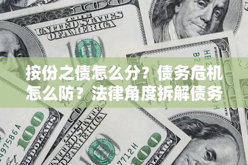 北京按份之债怎么分？债务危机怎么防？法律角度拆解债务分配与风险自保指南