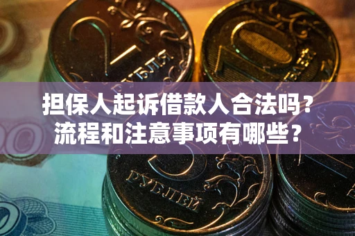 北京担保人起诉借款人合法吗？流程和注意事项有哪些？