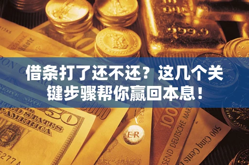 北京借条打了还不还？这几个关键步骤帮你赢回本息！
